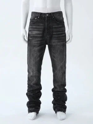 Pantalon flare coton streetwear vintage homme - Vue 1 - Pantalon flare