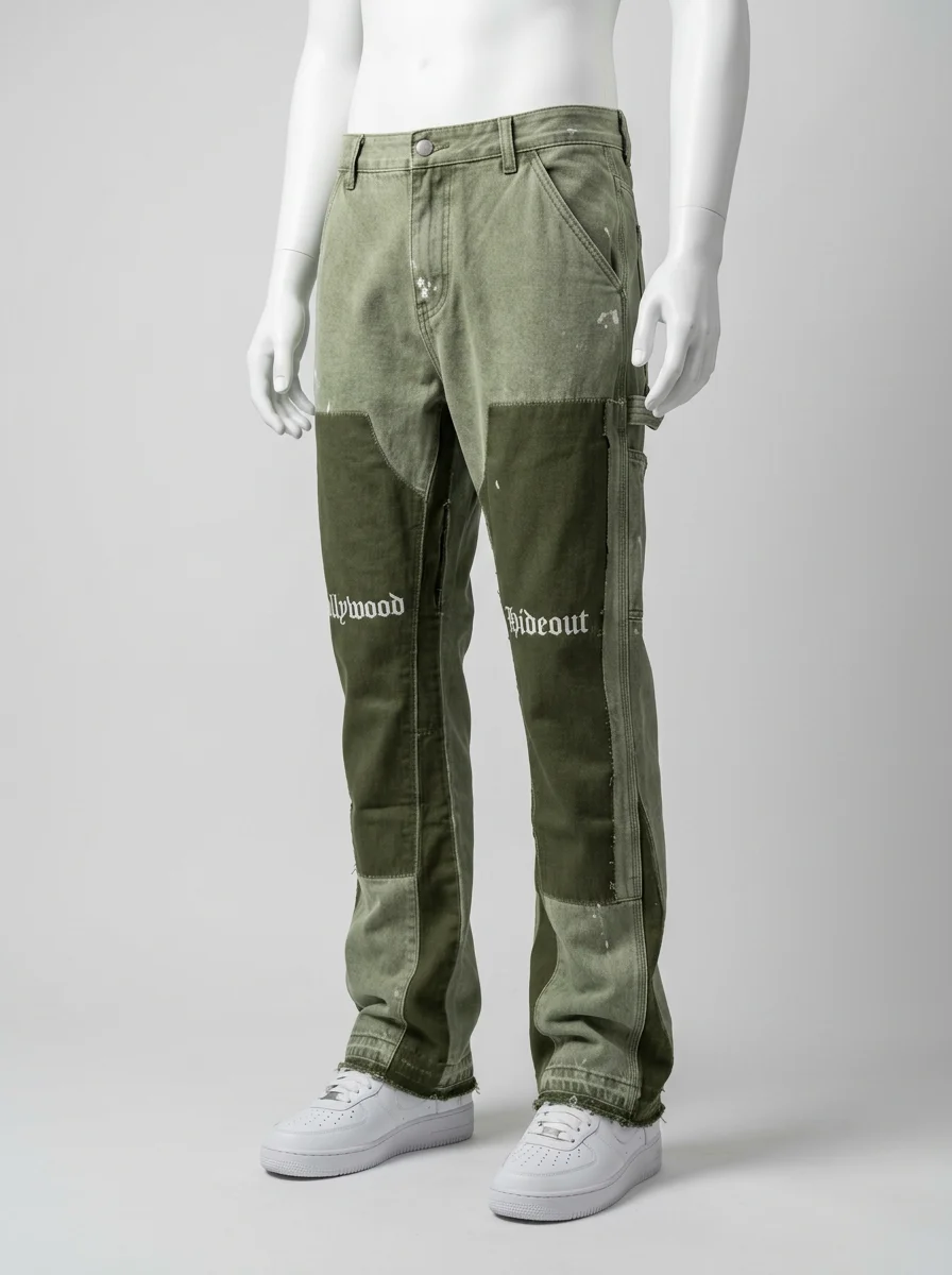 Pantalon flare denim homme vintage style workwear - Vue 5 - Pantalon flare