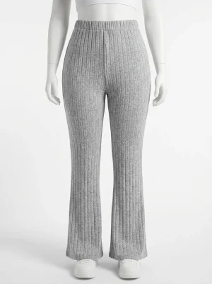 Pantalon flare grande taille taille haute quotidien femme - Vue 1 - Pantalon flare
