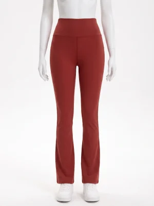 Pantalon flare nylon coton sport taille haute femme - Vue 1 - Pantalon flare
