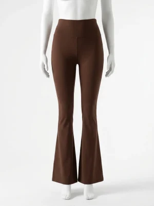 Pantalon flare nylon yoga athleisure taille haute femme - Vue 1 - Pantalon flare